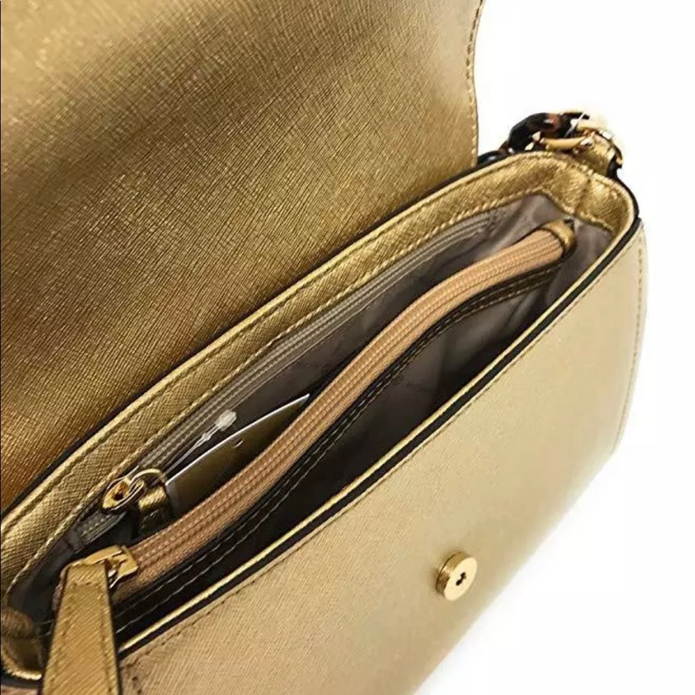 Michael Kors Gold Sofia Crossbody Satchel NEW Purse - Picture 5 of 5
